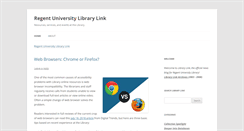 Desktop Screenshot of librarylink.regent.edu