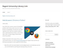 Tablet Screenshot of librarylink.regent.edu