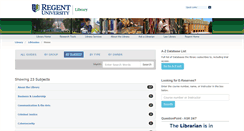 Desktop Screenshot of libguides.regent.edu